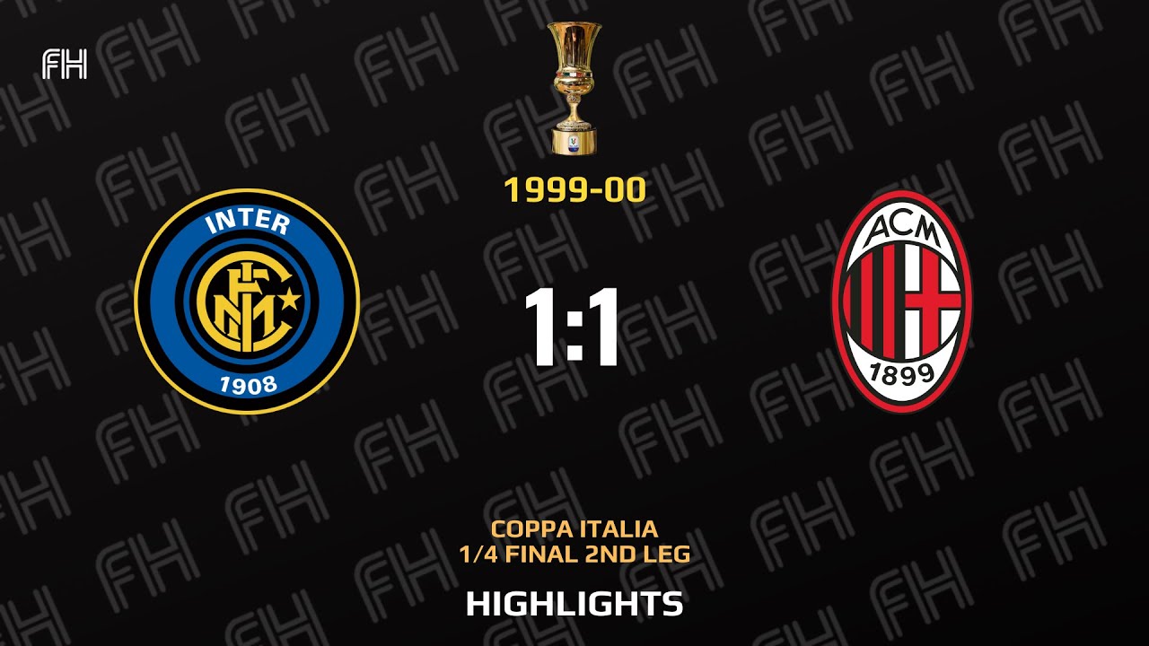 Inter 1:1 AC Milan ● Coppa Italia 1999-00