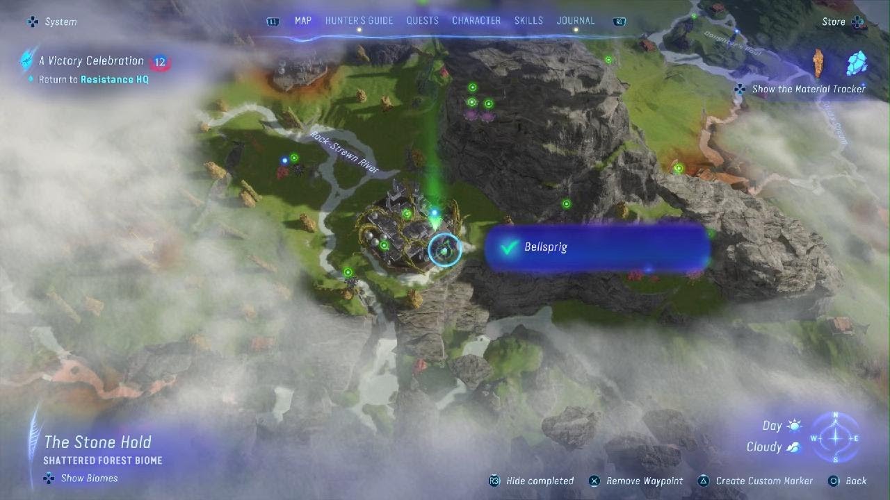 Avatar: Frontiers of Pandora- COLLECTIBLES- BELLSPRIG LOCATION- EXTRACTOR PLANT- THE STONE HOLD