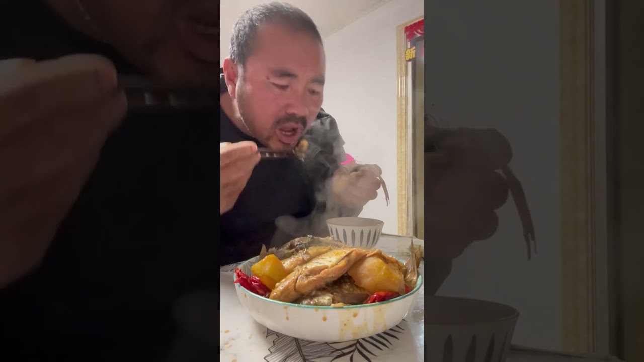 Fish for dinner. The stewed fish was so delicious! (Eating Show)