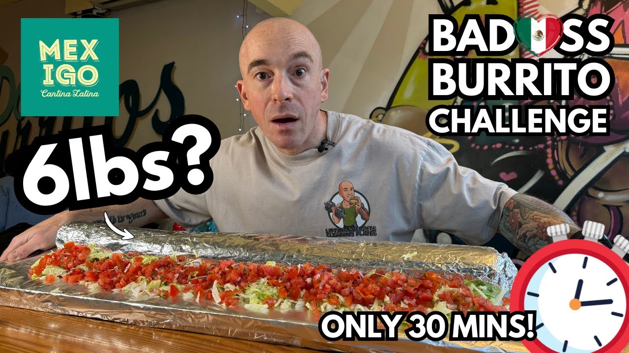 THE BIGGEST BURRITO CHALLENGE IN THE UK? | THE BADASS BURITTO AT MEXIGO SOUTHAMPTON