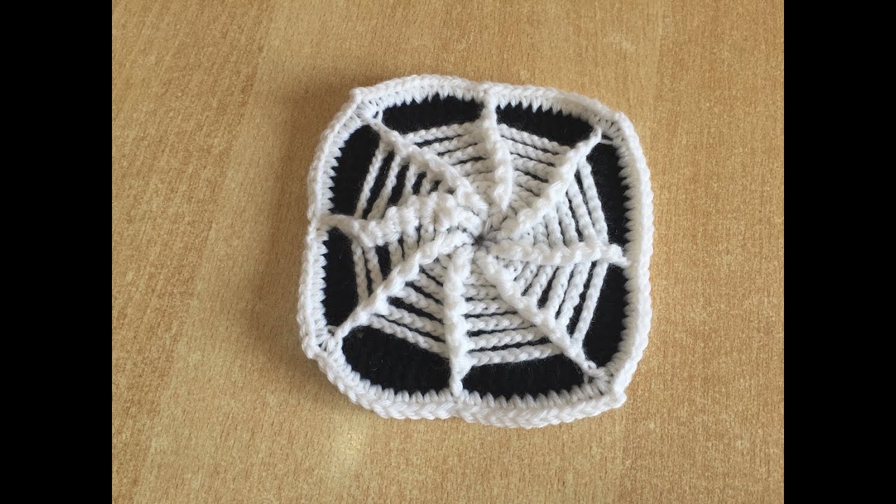 Tuto square toile d'araignée au crochet @Alextitia Tuto Crochet