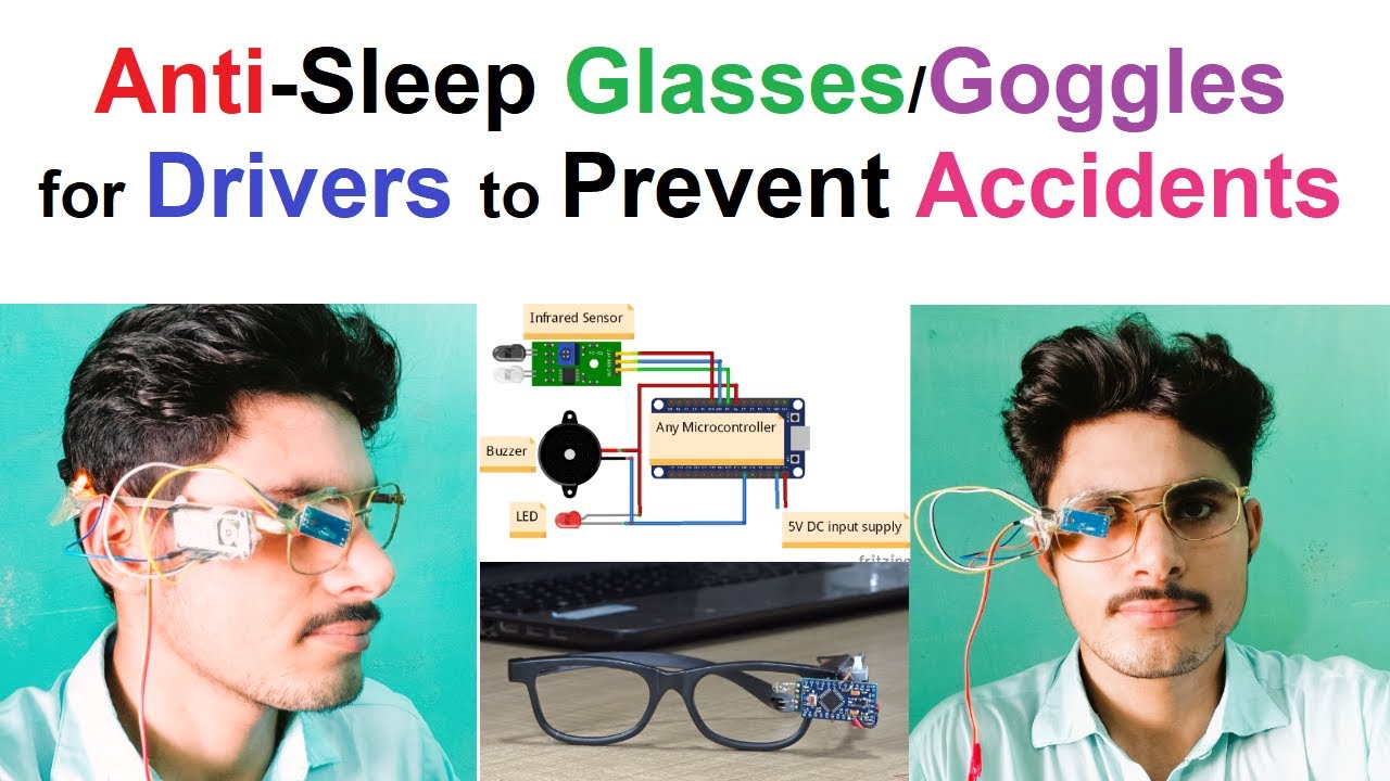 Anti-Sleep Glasses/Goggles for Drivers to Prevent Accidents #AntiSleepGlasses #Drivers #Accidents