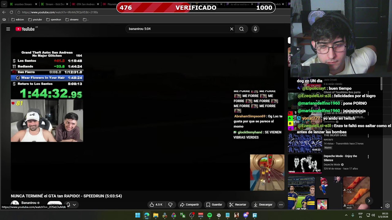 TERMINO BADLANDS Y BUSCAMOS TIEMPO RECORD. #kick #gtasa #speedrun