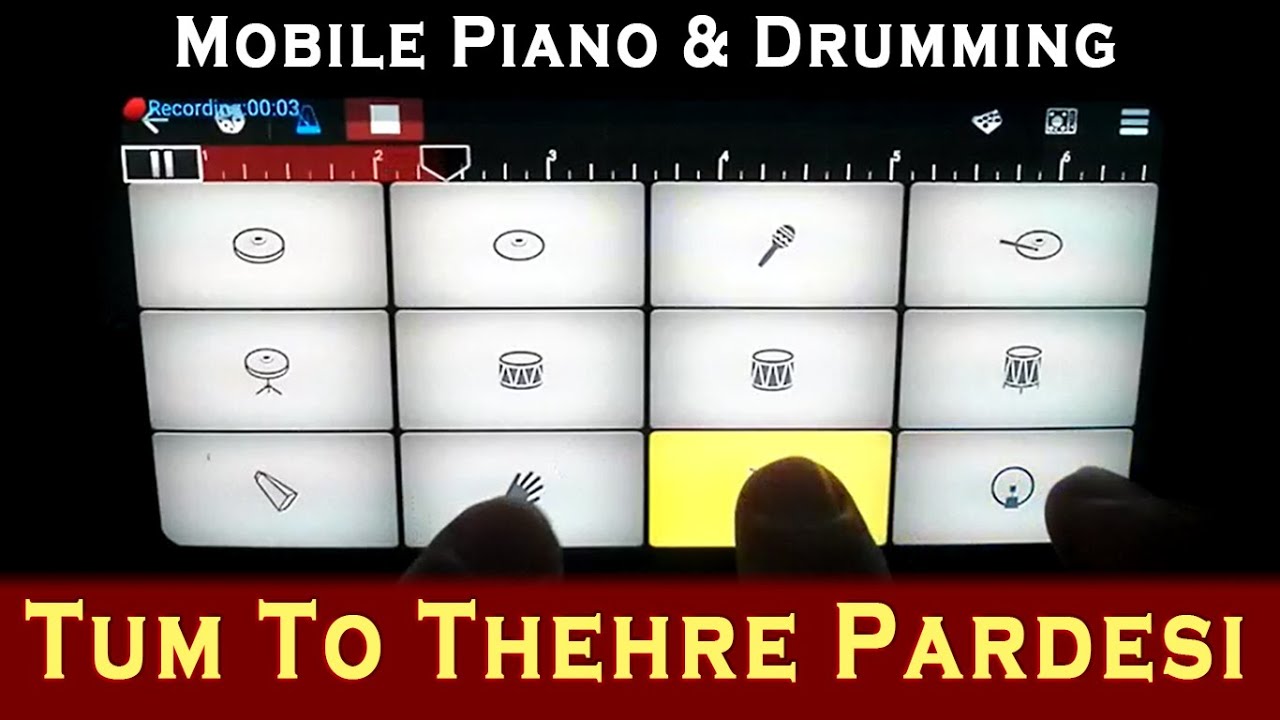 Tum To Thehre Pardesi Mobile Piano Keyboard Instrumental Walk Band Accordion Mix RingTone Altaf Raja