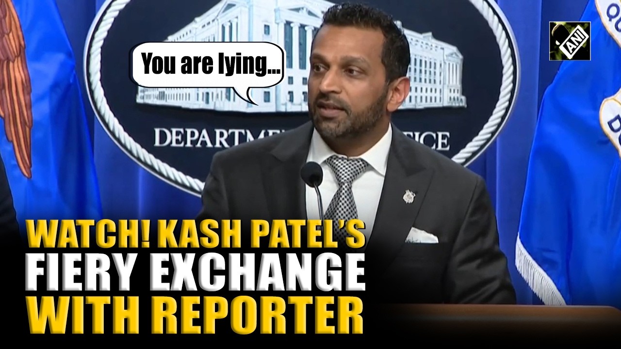 Must Watch | FBI Director Kash Patel gets into a fiery exchange with a reporter
