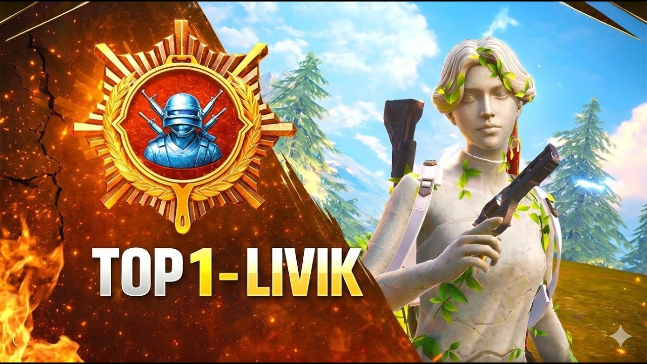 🤩PUBG: LIVIKDA QATTIQ JANG  | TOP 1 🤕