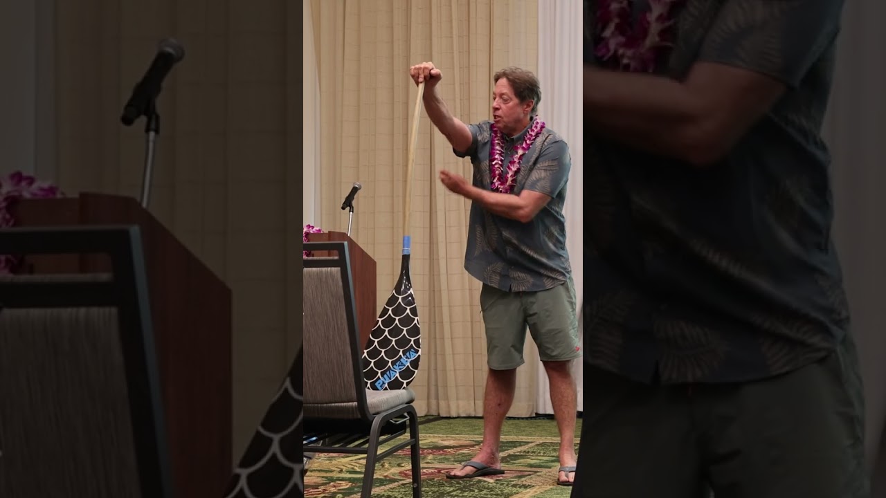 Johnny Puakea Wa'a Holomua Conference, Talk Paddle Stroke and Technique