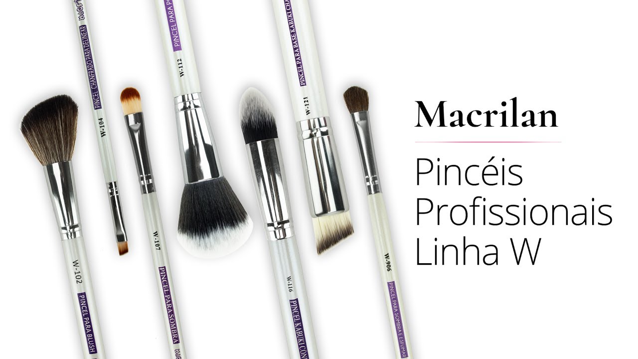 #MinutoMaquiADORO Kit de 7 Pinc&eacute;is Profissionais Linha W Macrilan by Luiza Rossi
