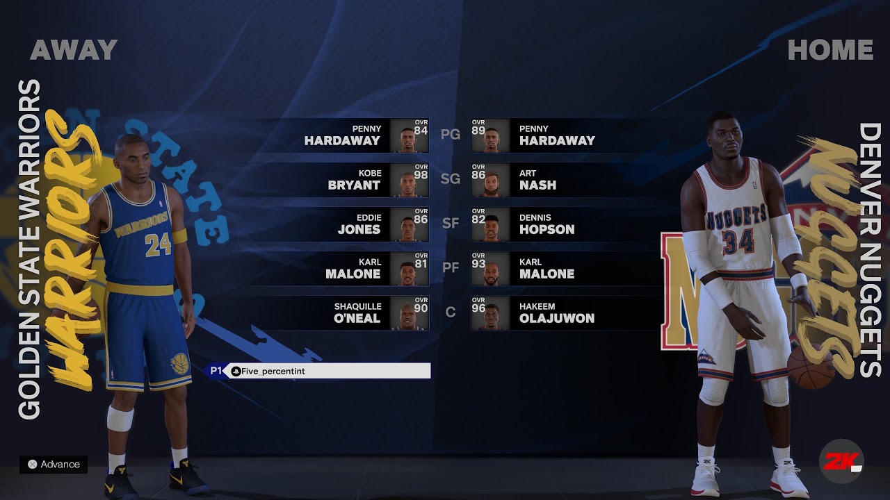 NBA 2K25 MyEra Simulation &lsquo;97 Jordan&rsquo;s Era Kobe Warriors vs Nuggets