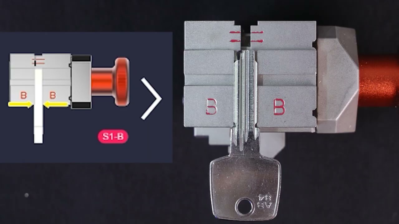 Tutorial - Cut dimple Abus EC550 keys | Alpha Pro | Kukai