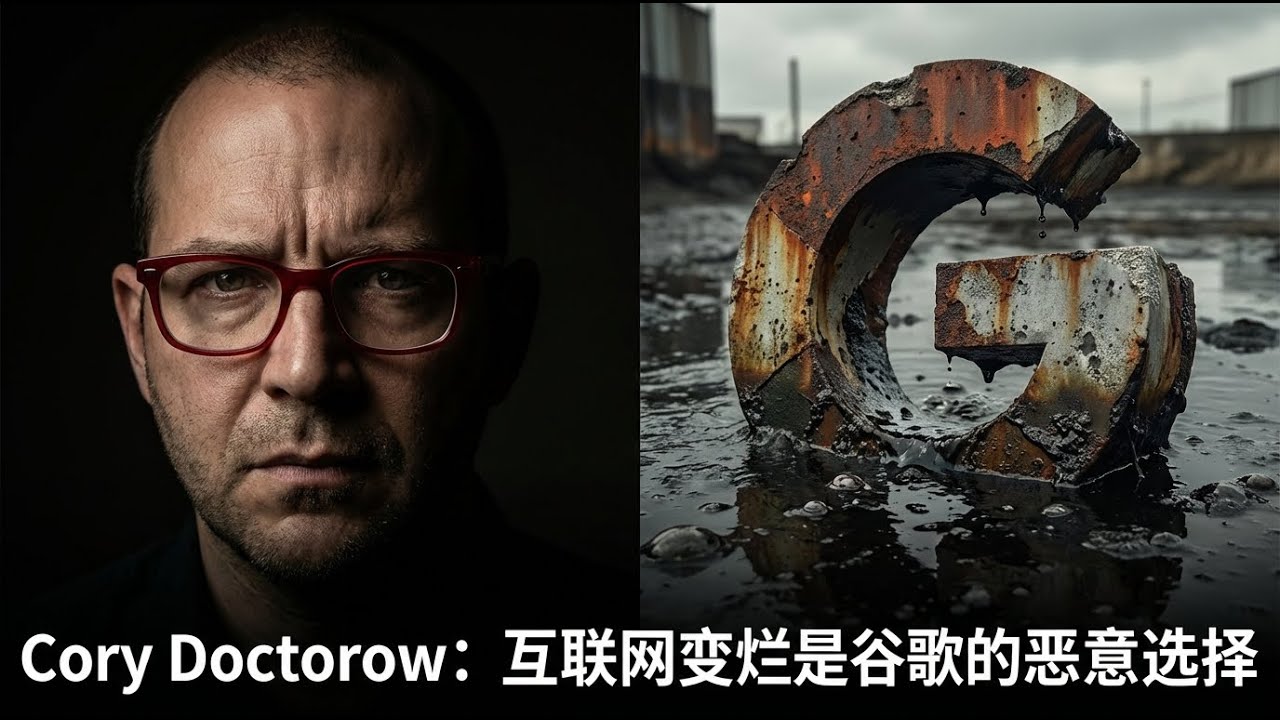 Cory Doctorow：「互联网变烂不是意外，而是谷歌等巨头的一系列恶意选择」