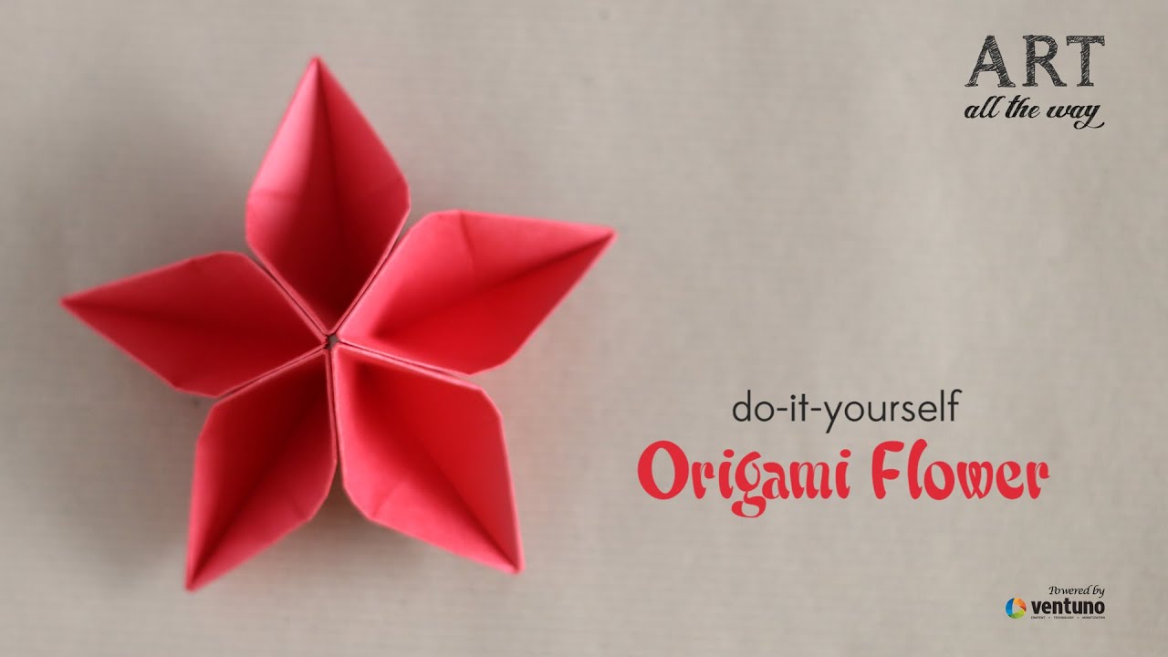How to Fold : Origami Flower | Do It Yourself