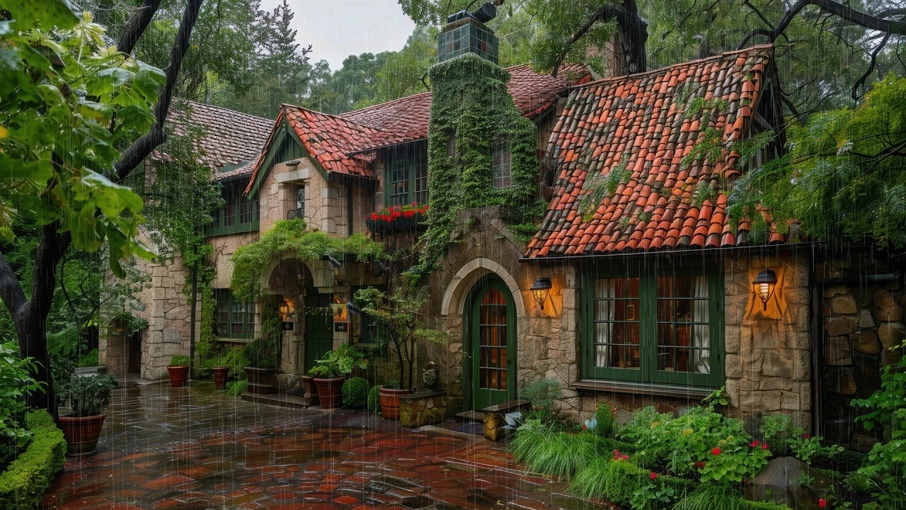 Healing Rain on Cottage Roof🌧️10H Nature Rain Sound for Sleep🍂Sleep Sound Therapy & White Noise ASMR