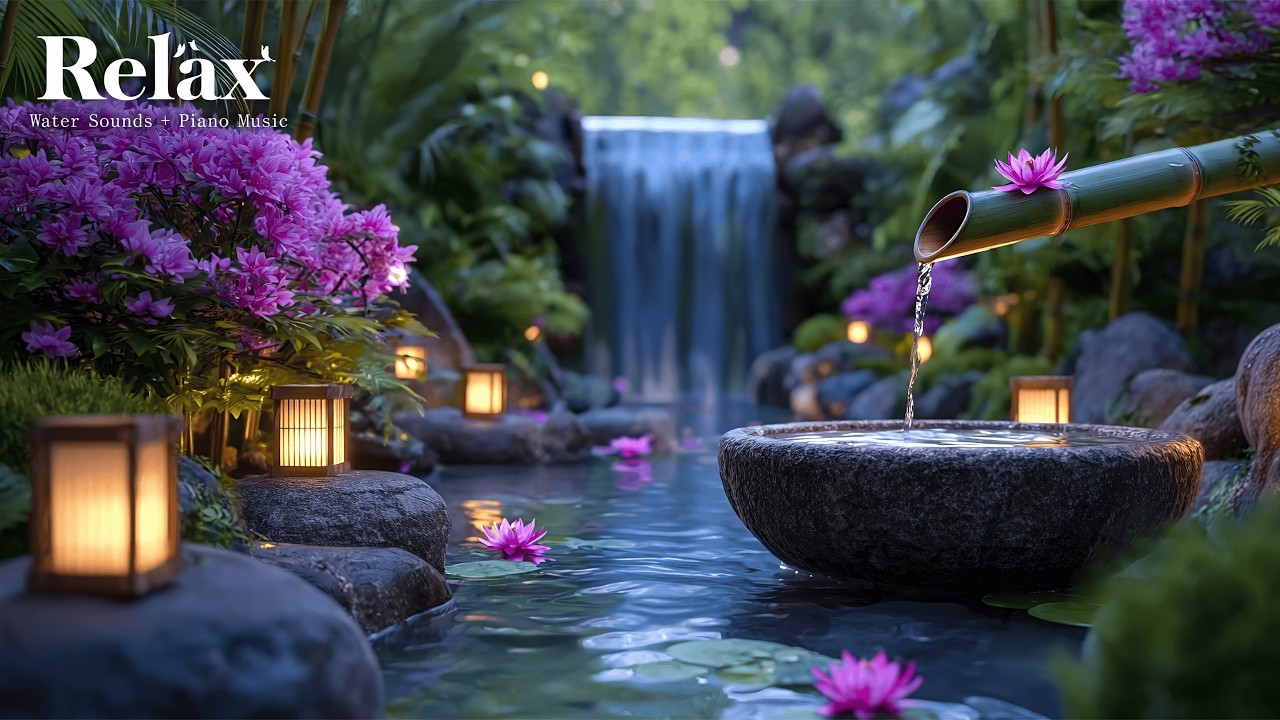 Healing Music for Inner Peace 🌿 Peaceful Piano with Water Sounds for Anxiety Relief & Deep Sleep