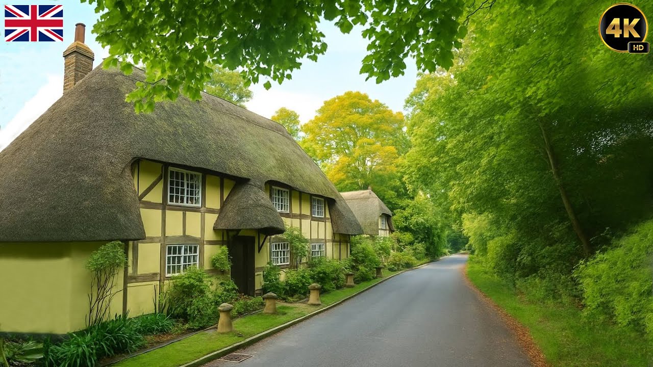 Unreal Frozen Morning Walk | Peaceful English Villages at Sunrise