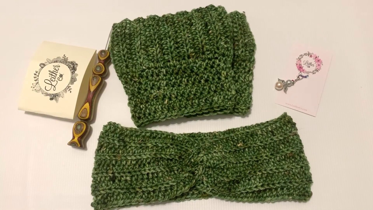 FO Leither Co. boot cuffs and Yarn and Chai ear warmer