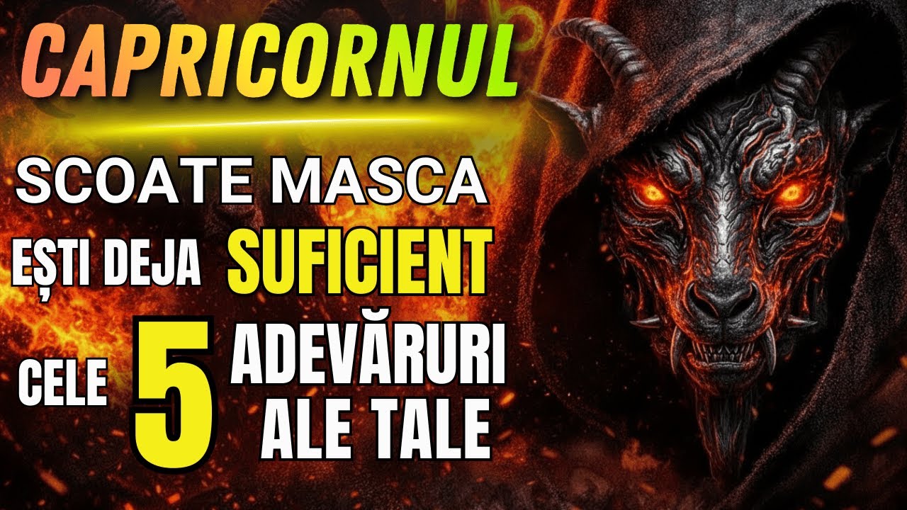 Capricorn, masca se sparge. Ce Se Întâmplă În Continuare Te Va Șoca.