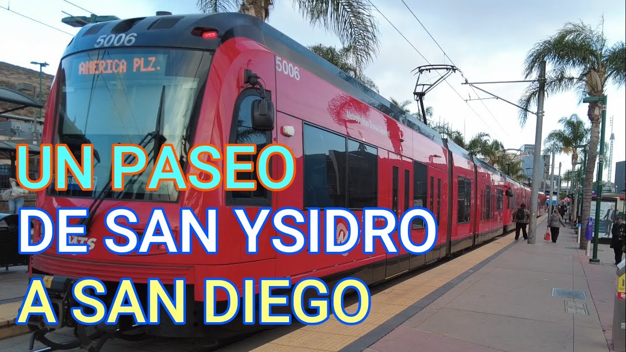 EN EL TROLEY  DE SAN YSIDRO A SAN DIEGO CALIFORNIA
