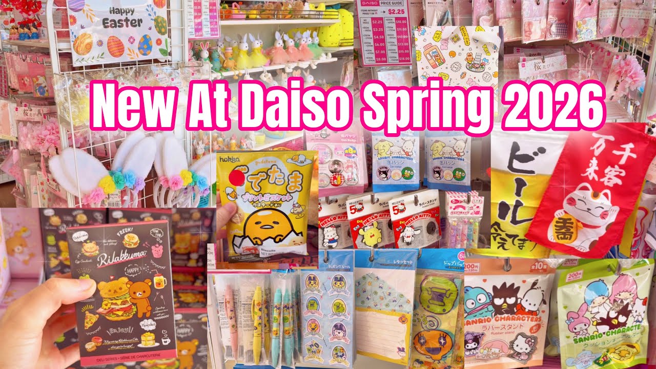 New At Daiso 2026 Spring | Stationery | Blind Boxes | Sanrio | 산리오