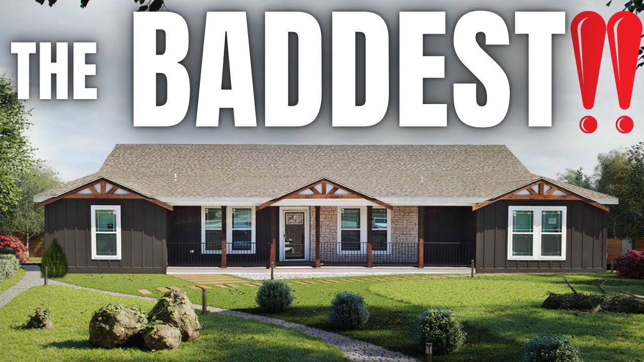 No doubt, the BADDEST triple wide mobile home that EXIST! Prefab House Tour
