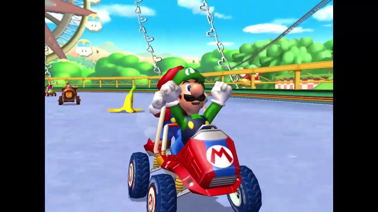 Mario Kart Double Dash Grand Prix Playthrough #1 Mushrooom Cup Mario & Luigi