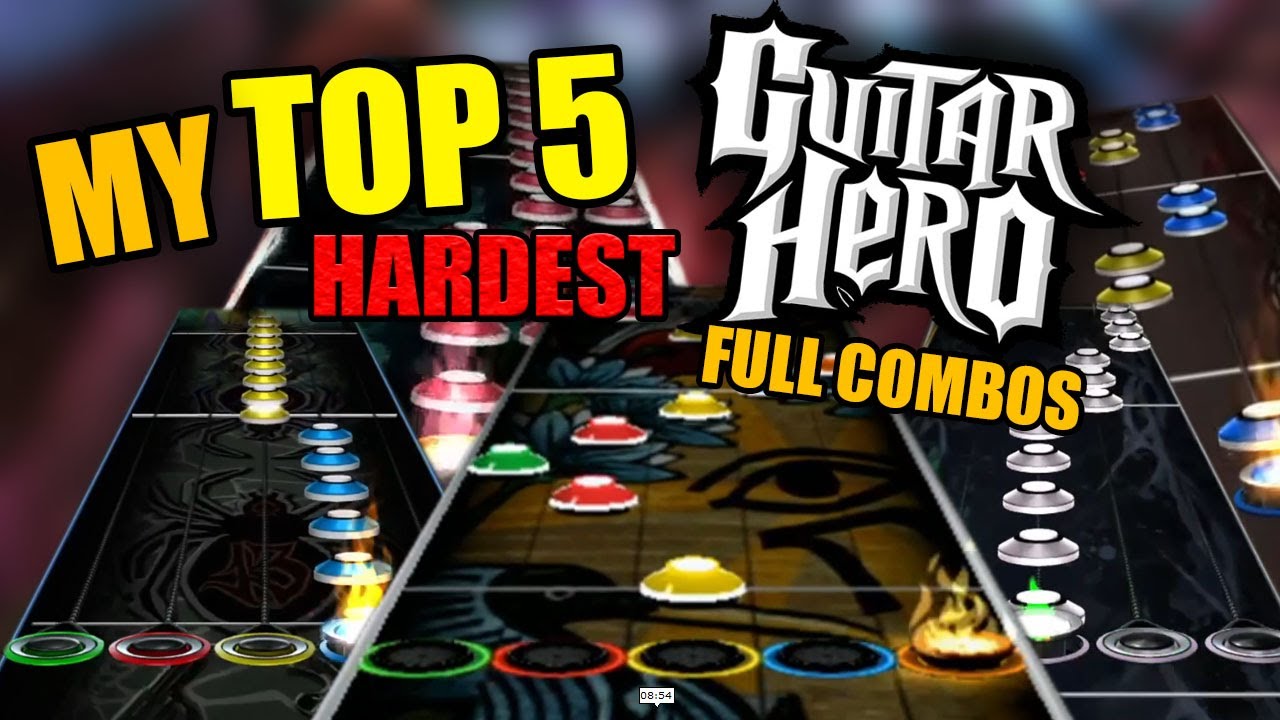 МОИ 5 САМЫХ СЛОЖНЫХ 100% ПОЛНЫХ КОМБИНАЦИИ В GUITAR HERO