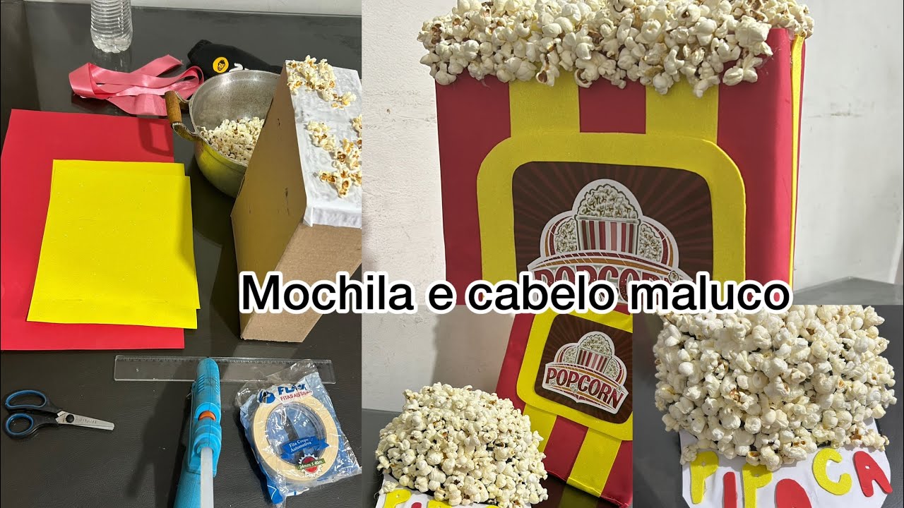 ✔ mochila e cabelo maluco 😜