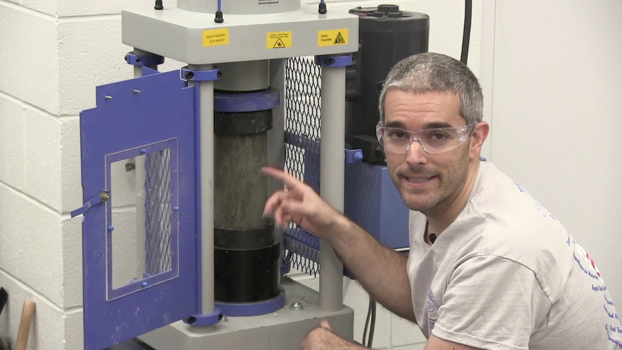 V-L04B Concrete Cylinder Compression Tests- Lab Safety and Procedure