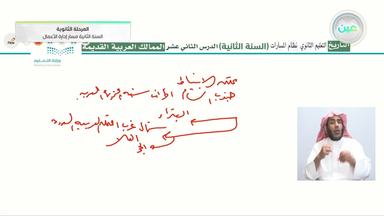 الممالك العربية القديمة - التاريخ - مسار إدارة الأعمال - السنة الثانية