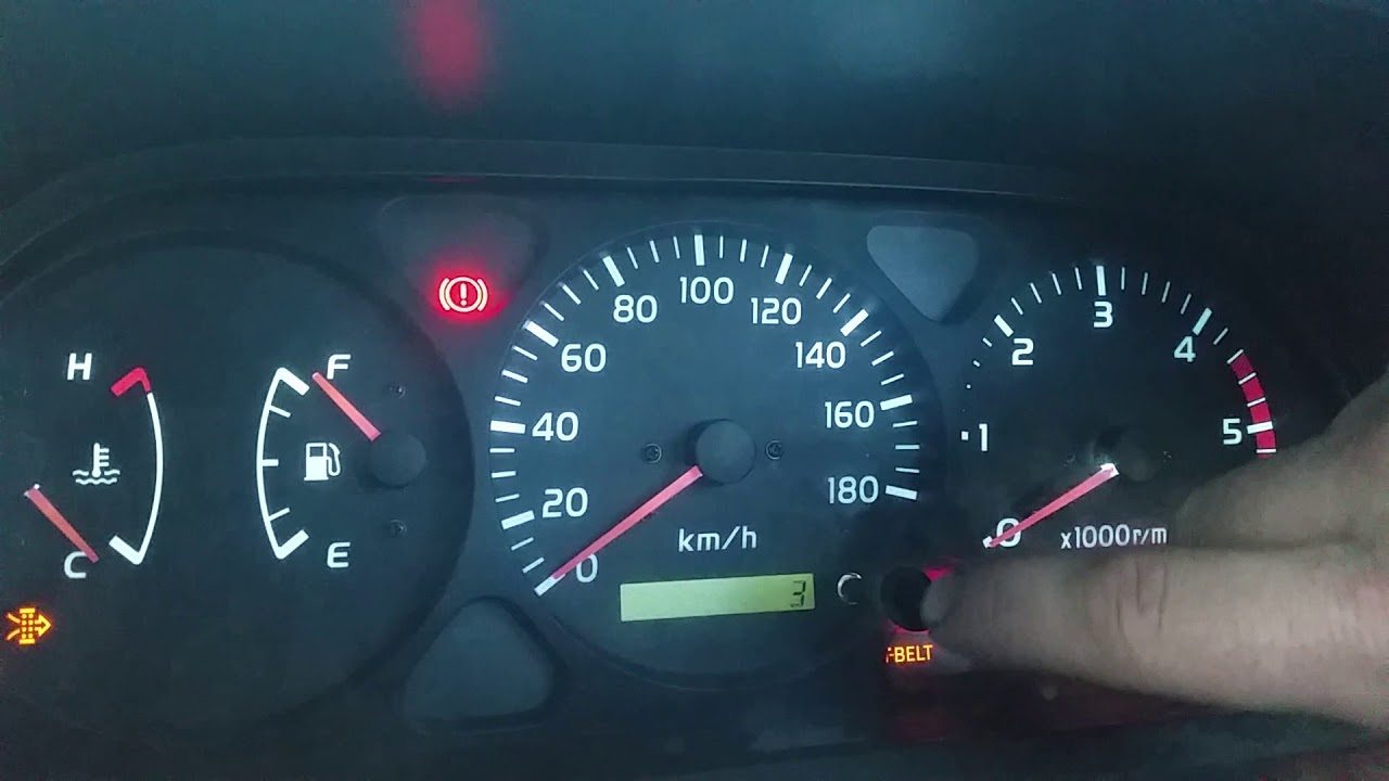 How to reset timing belt light warning light prado 1kzte