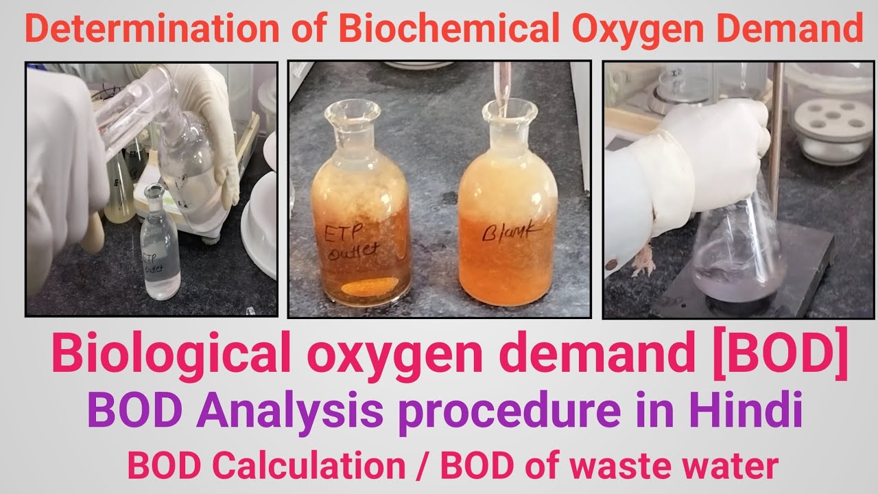 Determination of Biochemical Oxygen Demand (BOD) part-1 | BOD Analysis procedure in Hindi | BOD