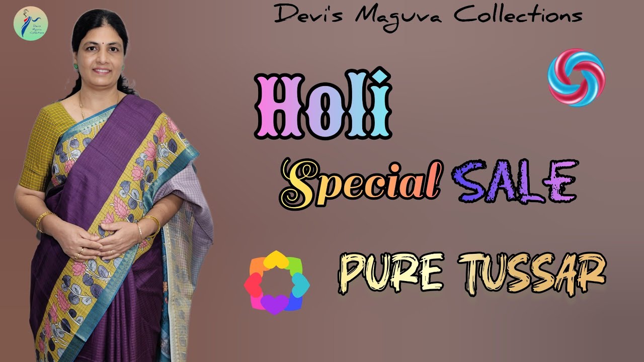 ✨Holy special sale on pure tussar and semi tussar||7396841375 #saree