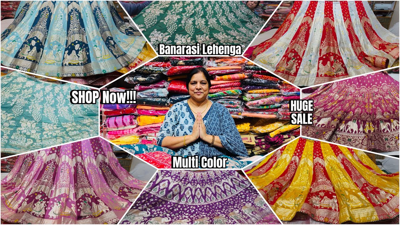Trendy Banarasi Lehenga || With Hand Work || Banarasi Zari Work || Light Weight Lehenga || SBS ||