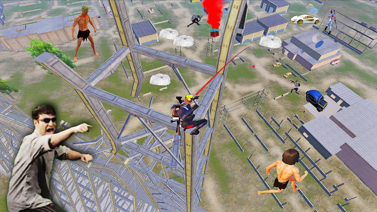 TOWER CAMPER 1000 IQ 😱😂 Pubg Mobile Trolling Cutes 🤣