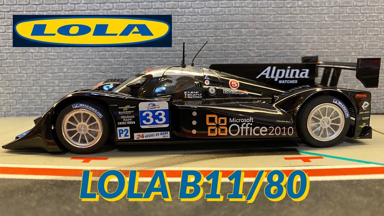 Slotcar on Fire - 10 laps with the LOLA B11/80 filmed with 4 Cameras