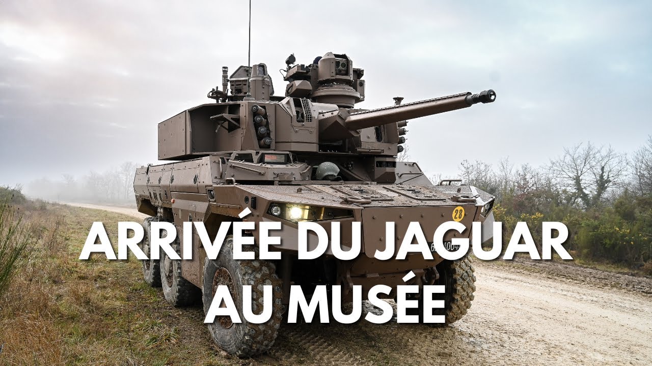 Arrivée du Jaguar au musée des Blindés