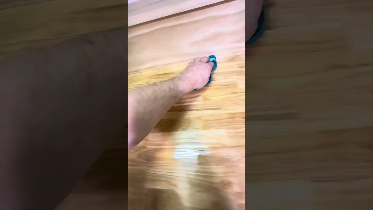 Applying oil on wooden countertops  #asmr #asmrsound #diy #diyblogger