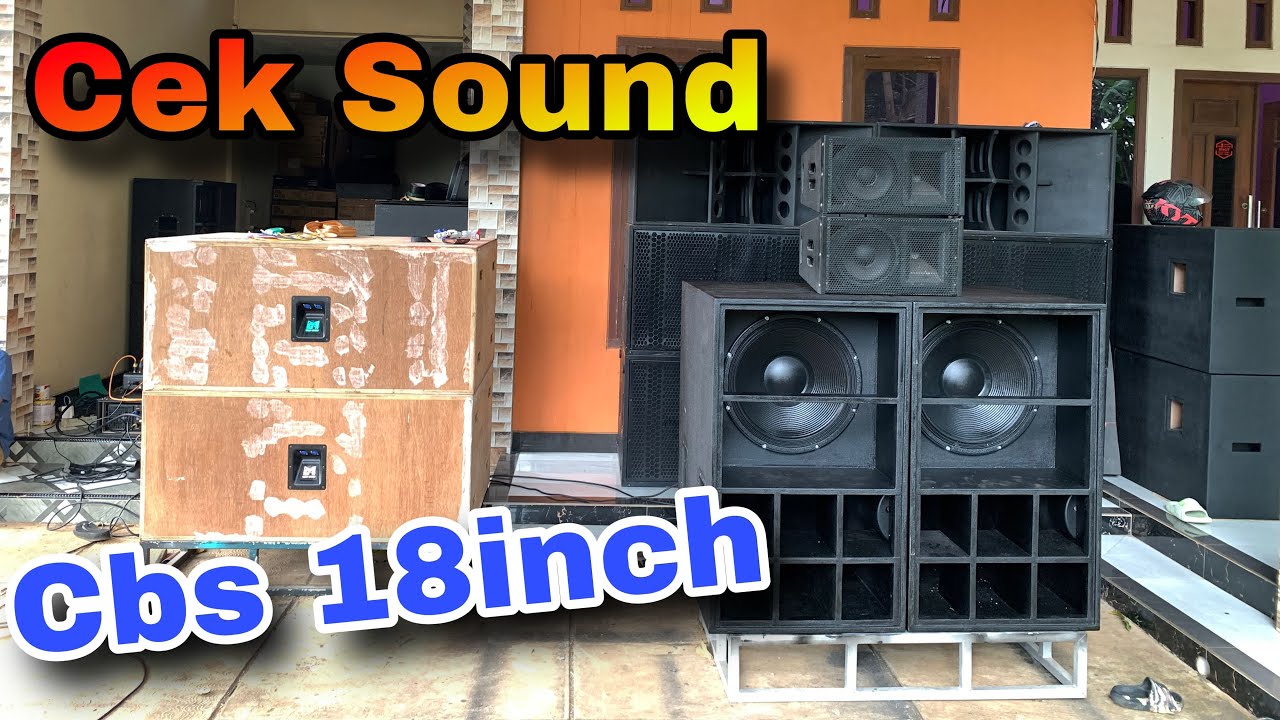 Cek Sound Box CBS NOGOSARI 18inch// JIC18100SE//