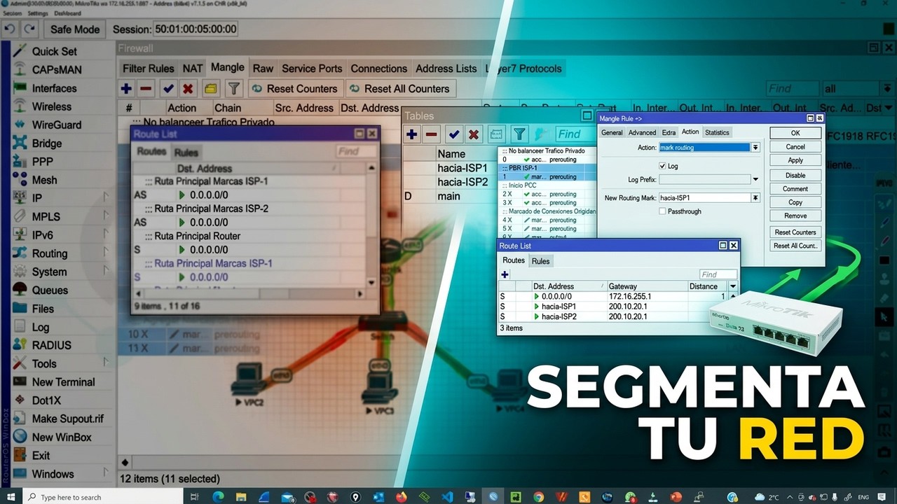 PBR o Segmentacion de Trafico - Mikrotik RouterOS 7