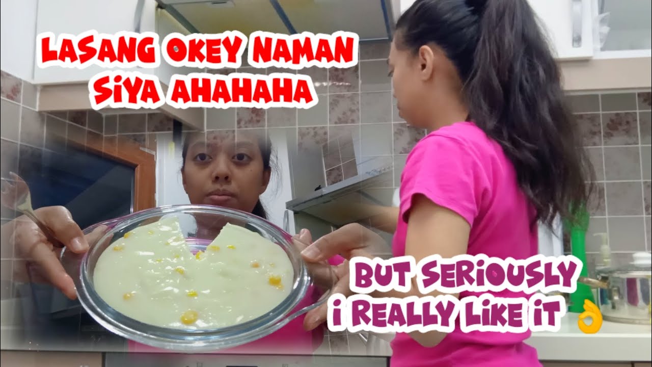 Gumawa ako ng Maja Blanca, masarap naman. + TURKISH AND FILIPINA FAMILY 
