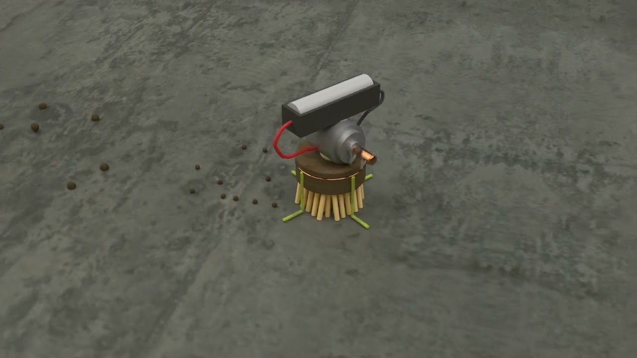 My First public animation. (Broom bot dirt cleaning showoff)