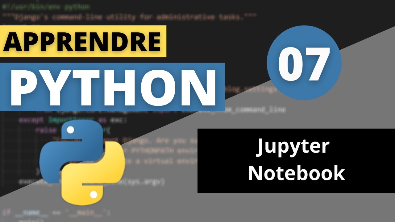 APPRENDRE PYTHON | #07 - Jupyter Notebook