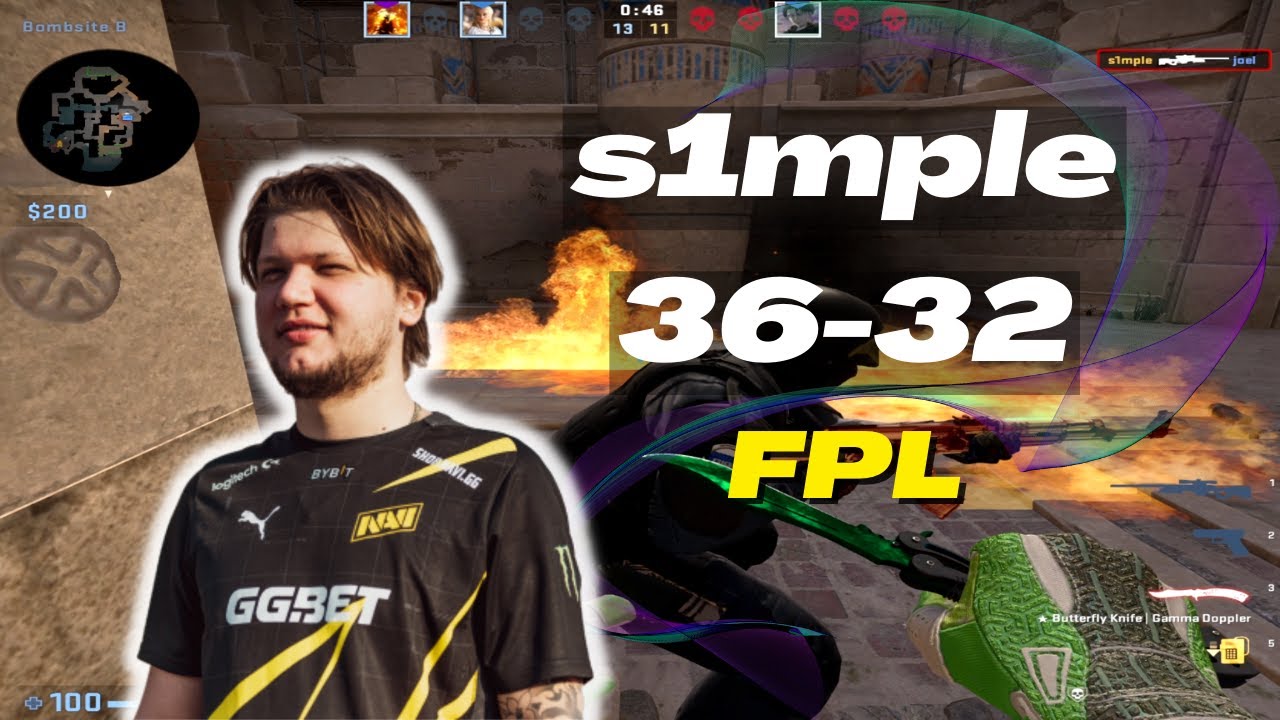 CSGO POV | NaVi s1mple (36-32) plays FPL Anubis POV | May 1, 2023