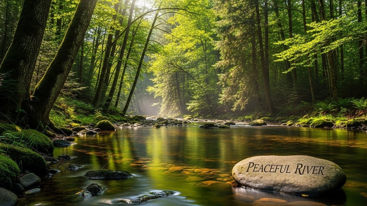Fall Asleep Fast with Soothing River Water Sounds for Anxiety and Mental Calm | No Music