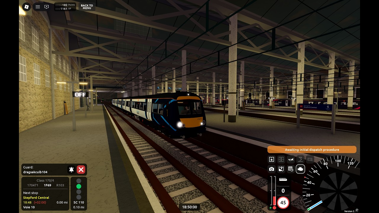 Roblox SCR | Willowfield - Whitefield | Class 170/4 (With guard)