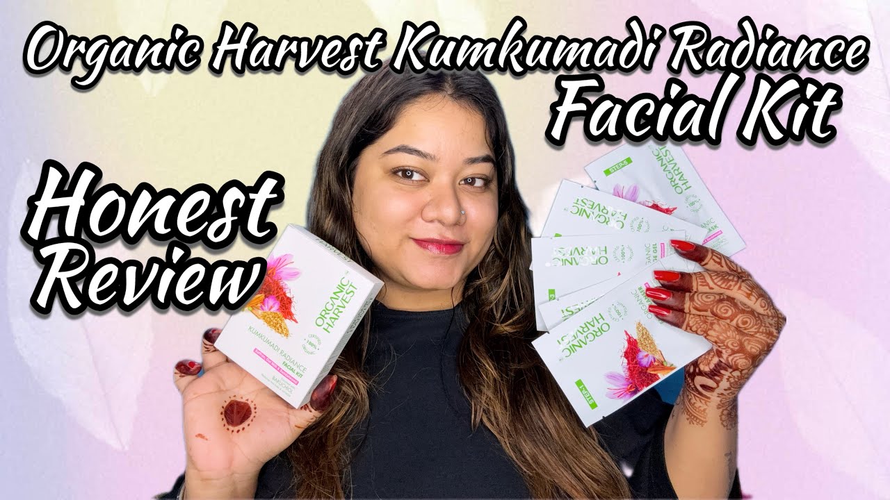 Honest Review on Organic Harvest Kumkumadi Radiance Facial Kit #youtube #honestreview