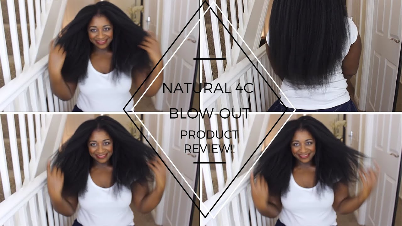 Natural Hair 4C Blow Out! | Inexpensive Hair Products|2 Heat Settings Test Review| Paulette England