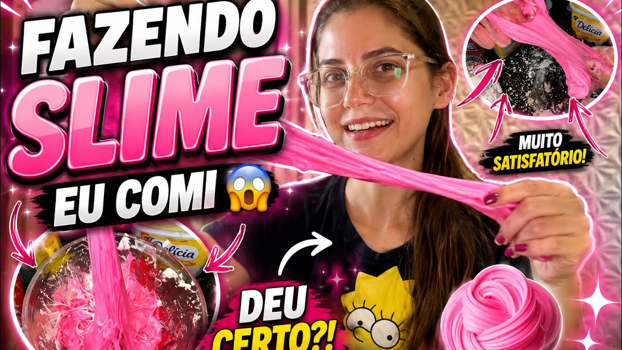 Testando Slime Comest&iacute;vel-Ser&aacute; Que D&aacute; Certo?😳/ Vlog Da Milli 