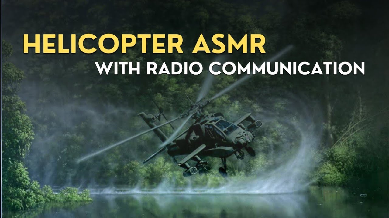 10-Hour Helicopter White Noise ASMR with Radio Communication for Deep Sleep