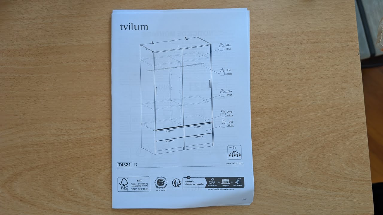 Tvilum klizni ormar Line Wardrobe Closet 74321